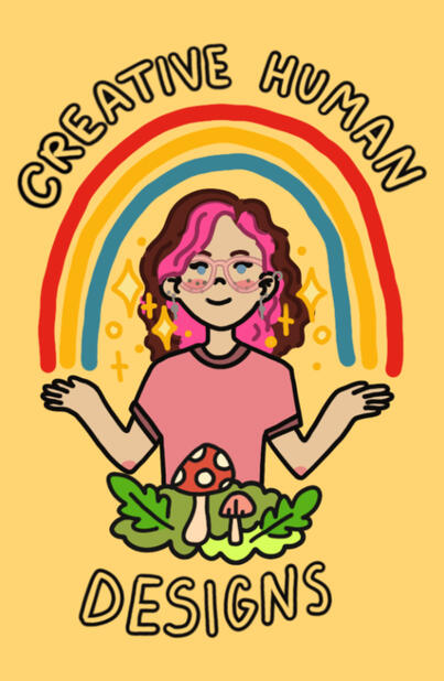 Updated business card design - business card I created for my business featuring an illustrative self portrait.